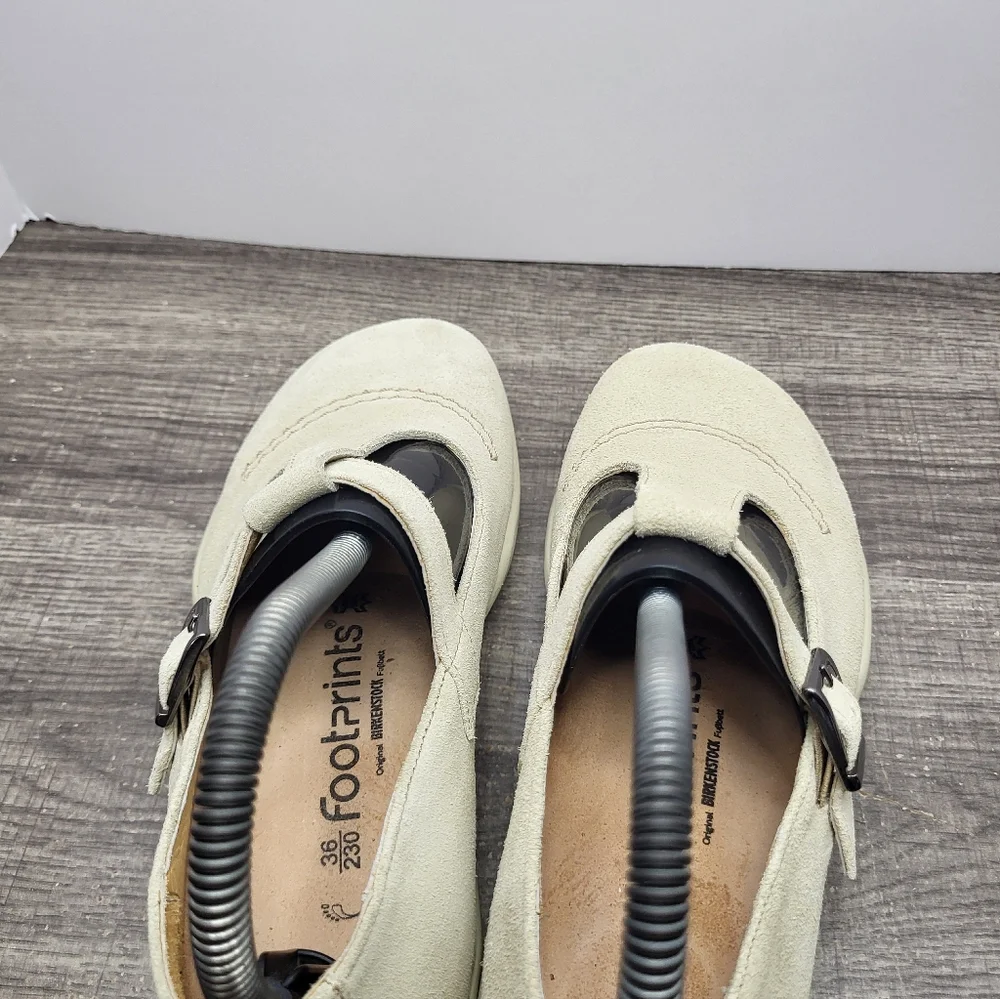Women’s Footprints By Birkenstock Beige Mary Janes Sz EU36/ US 5.5